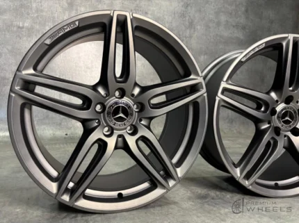 GENUINE MERCEDES 19” AMG ALLOY WHEELS – E-CLASS W212 / W213 – MATTE FERRIC GREY – A213