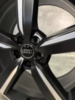 GENUINE AUDI 20” ALLOY WHEELS – E-TRON / A5 / A6 / A8 / Q5 / Q7 – MAT BLACK - Image 6